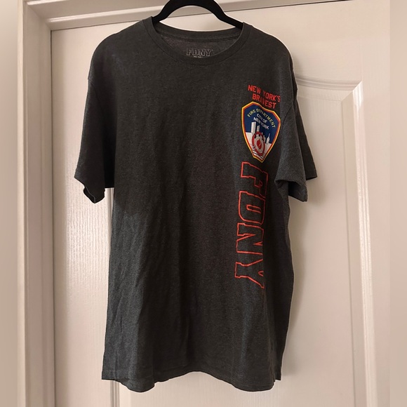 FDNY dark grey tee shirt size large - Picture 1 of 4